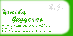 monika gugyeras business card